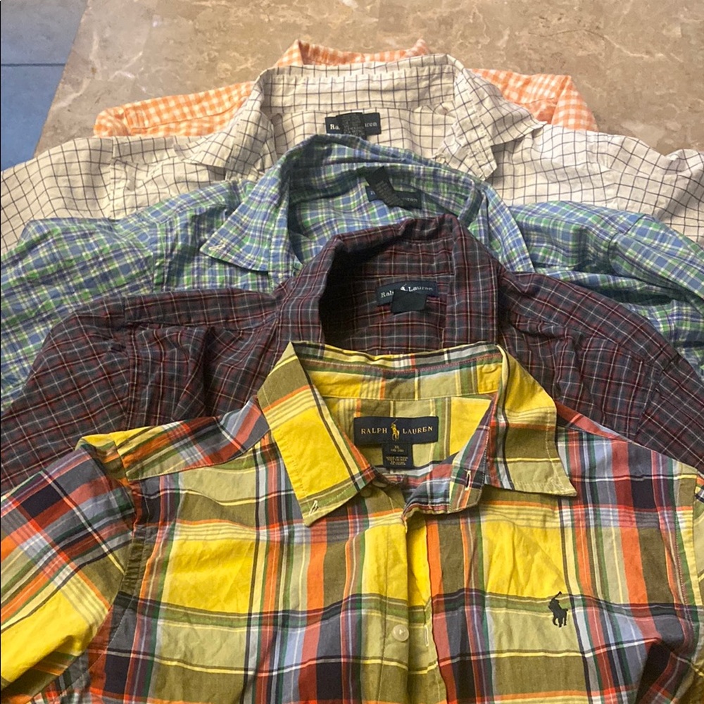 Bundle of 5 Ralph Lauren Casual Button Down Shirts
